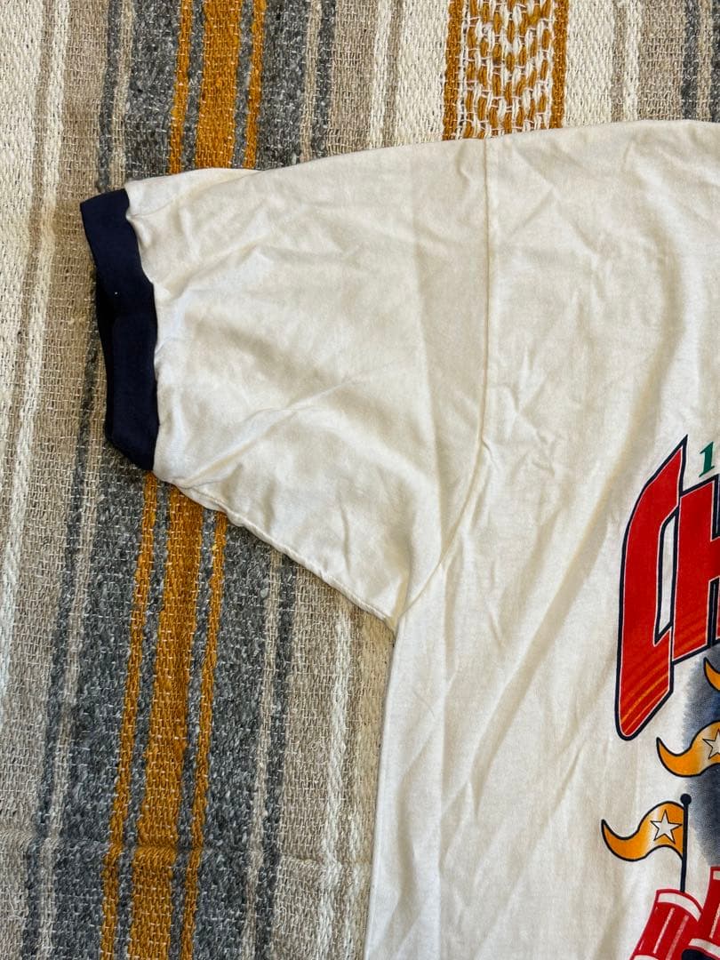 【デッドストック】90年代MLBメジャーリーグインディアンスチャンピオンTシャツ
