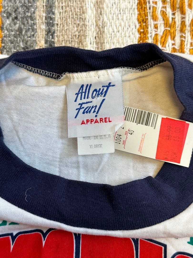 【デッドストック】90年代MLBメジャーリーグインディアンスチャンピオンTシャツ