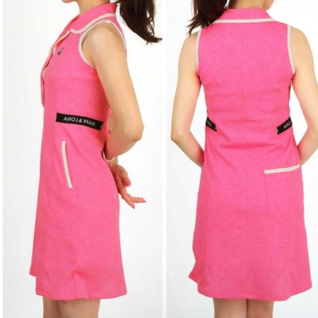 未使用　マークアンドロナ　ワンピース　ピンク　Dormie Polo Dress