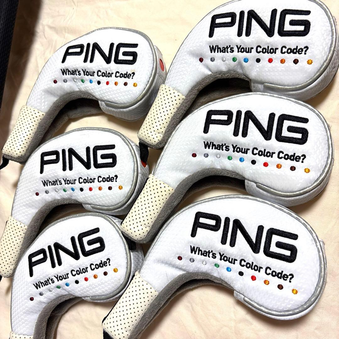【美品】PING i230 PING 6〜UW 6本セットヘッドカバー付き