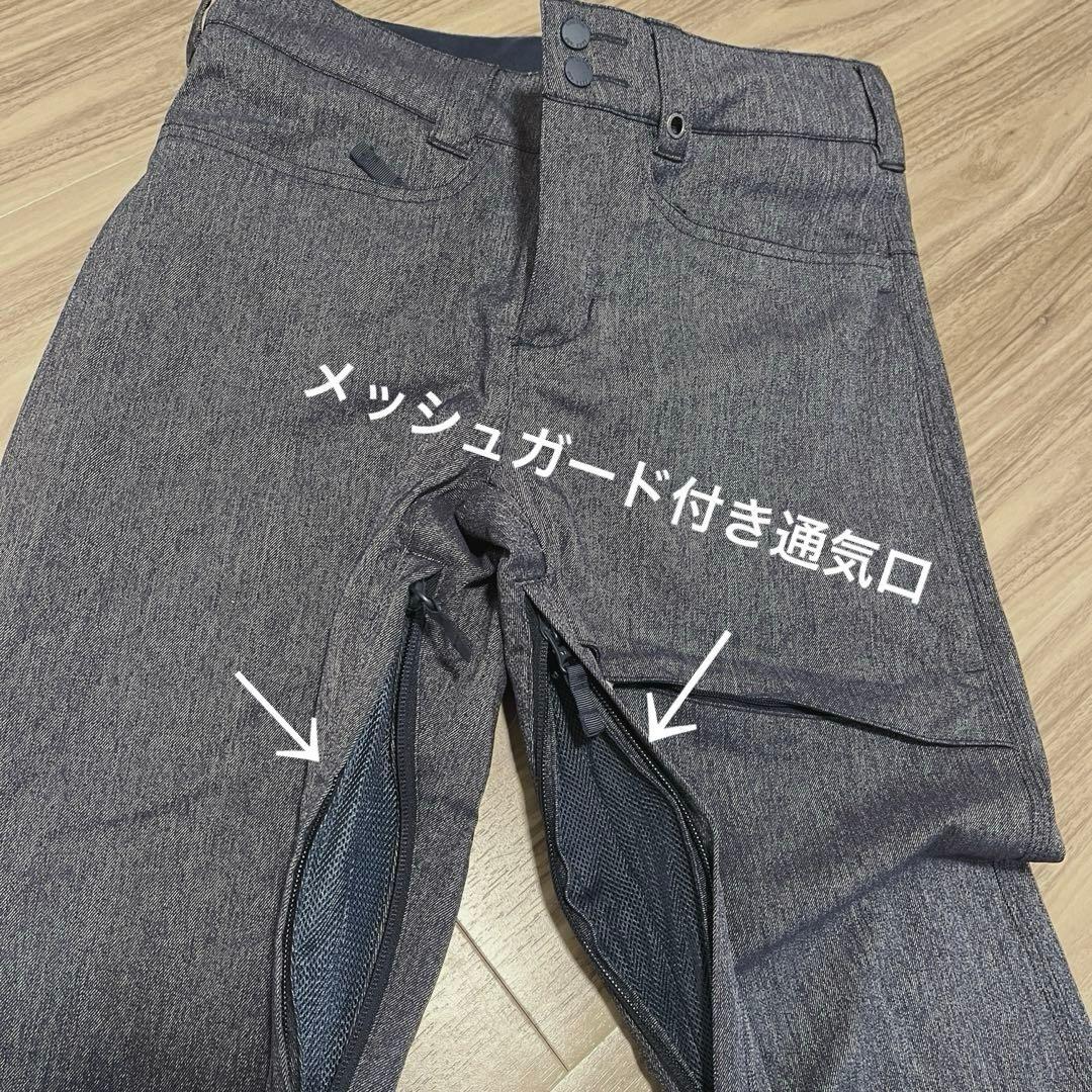BURTON デニム スノーボードパンツ S レディース スキーウエア 美品