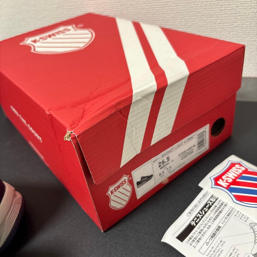 【新品未使用】K-SWISS Bigshot Light 4 OMN26.5cm