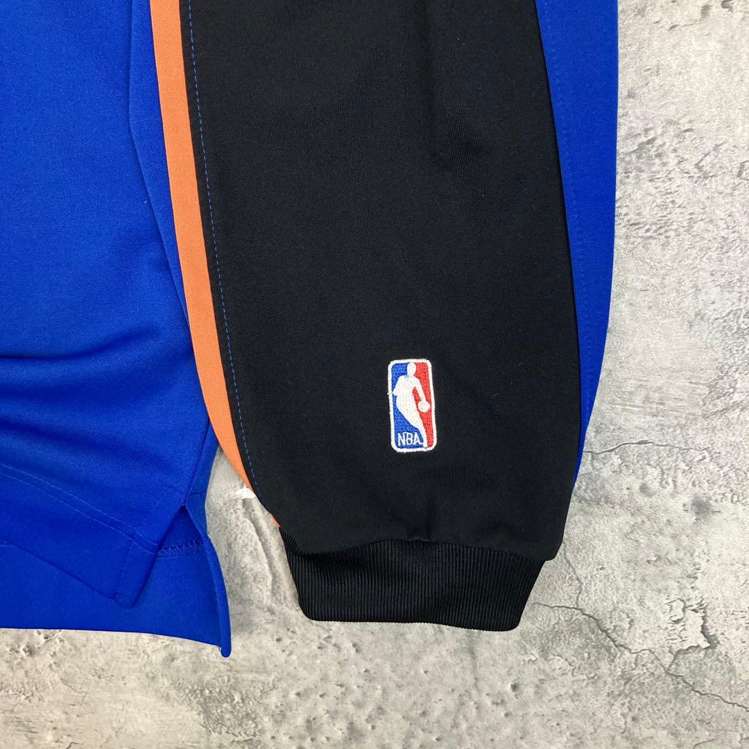 NBA ニューヨーク・ニックス 長袖シューティングシャツ 韓国製 古着 刺繍ロゴ