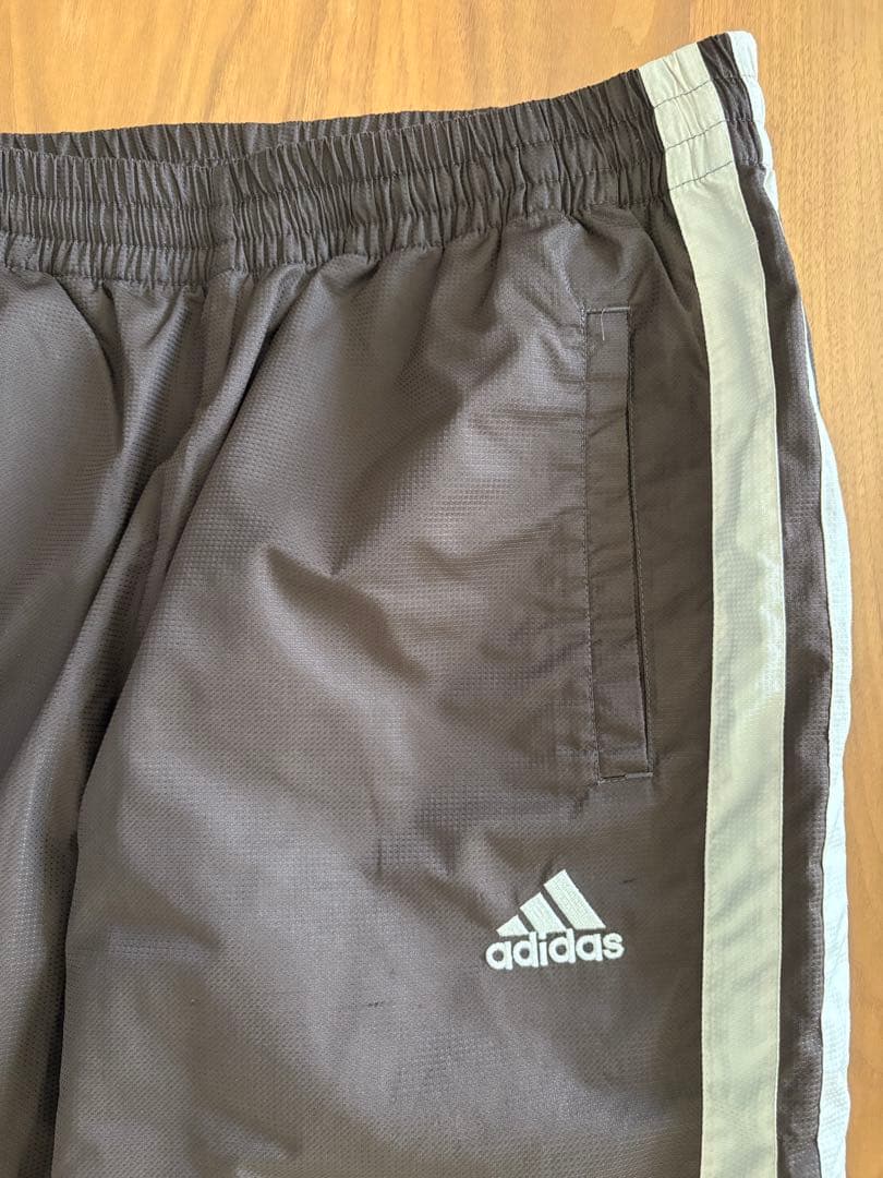 adidas アディダス トラックパンツ ブラウン希少カラー 万国旗タグ y2k