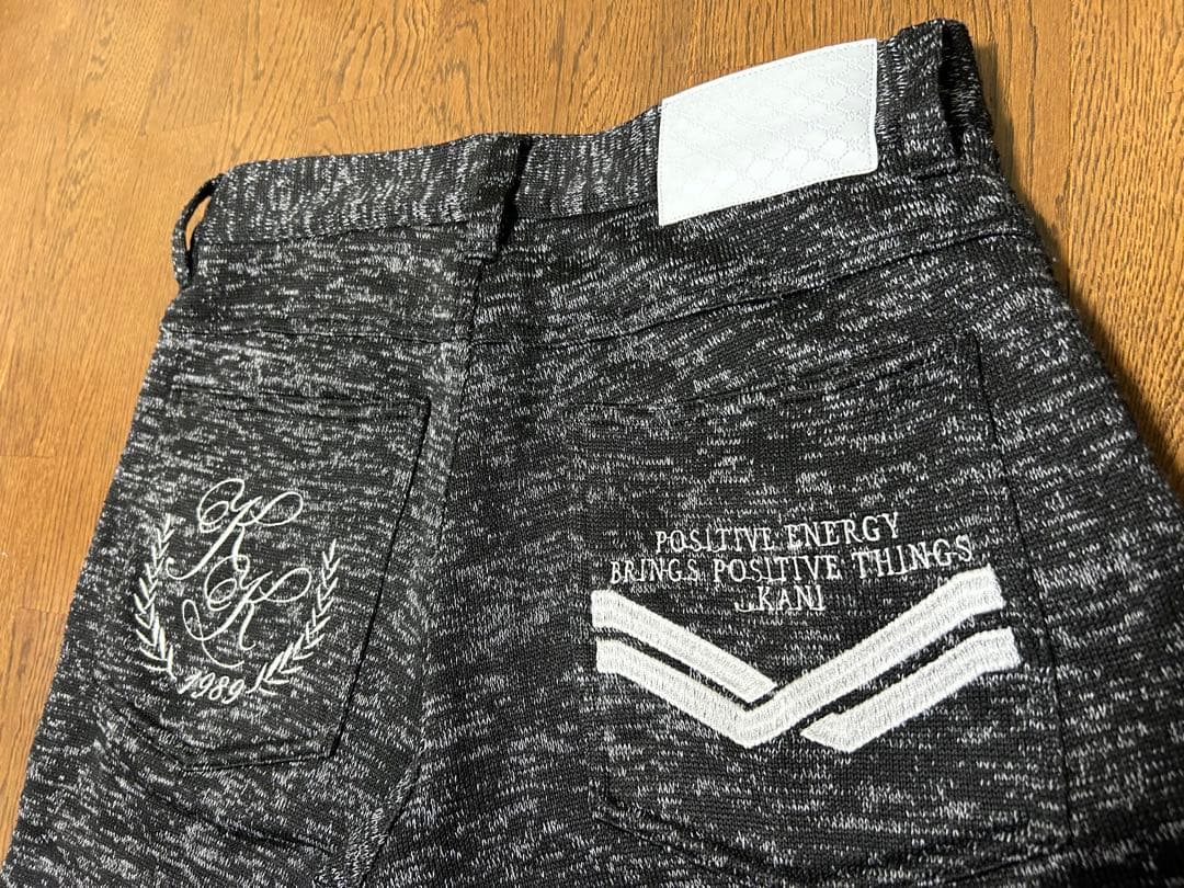 KARL KANI GOLF カールカナイゴルフ ロングパンツ 黒杢 L