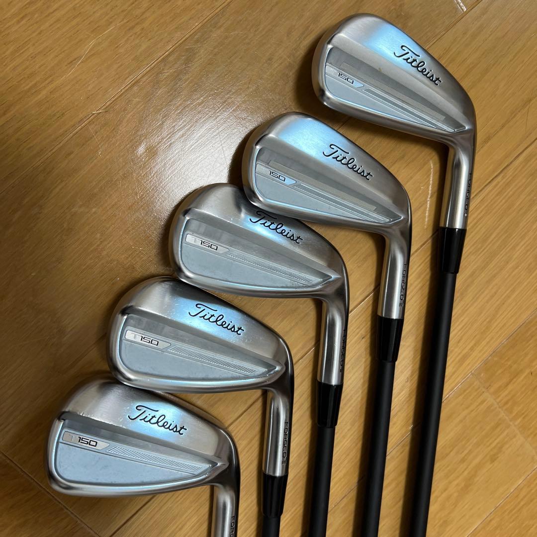 【タイトリスト FORGED T150】アイアンセット5本 6.7.8.9.P