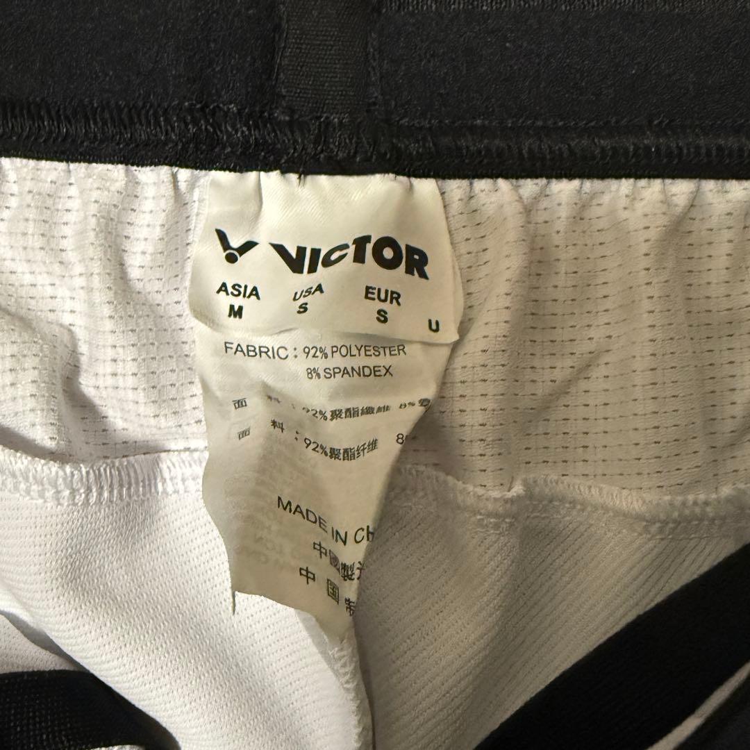 VICTOR バドミントンハーフパンツ サイズM ホワイト