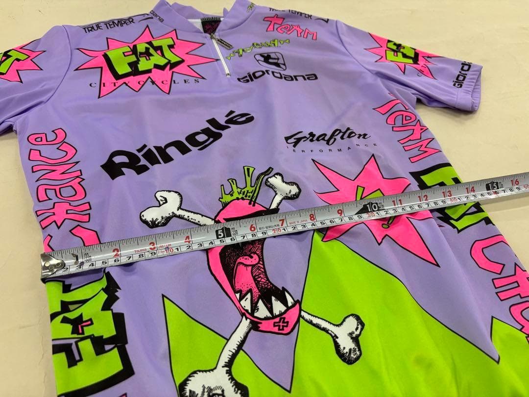 369【新品】Giordana　デザインジャージ　半袖サイクルジャージ　L