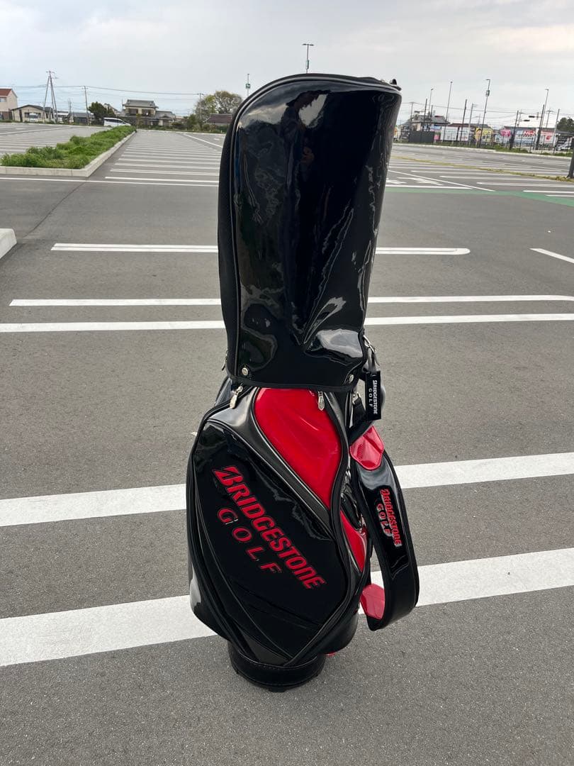 BRIDGESTONE GOLF キャディバッグ 黒赤