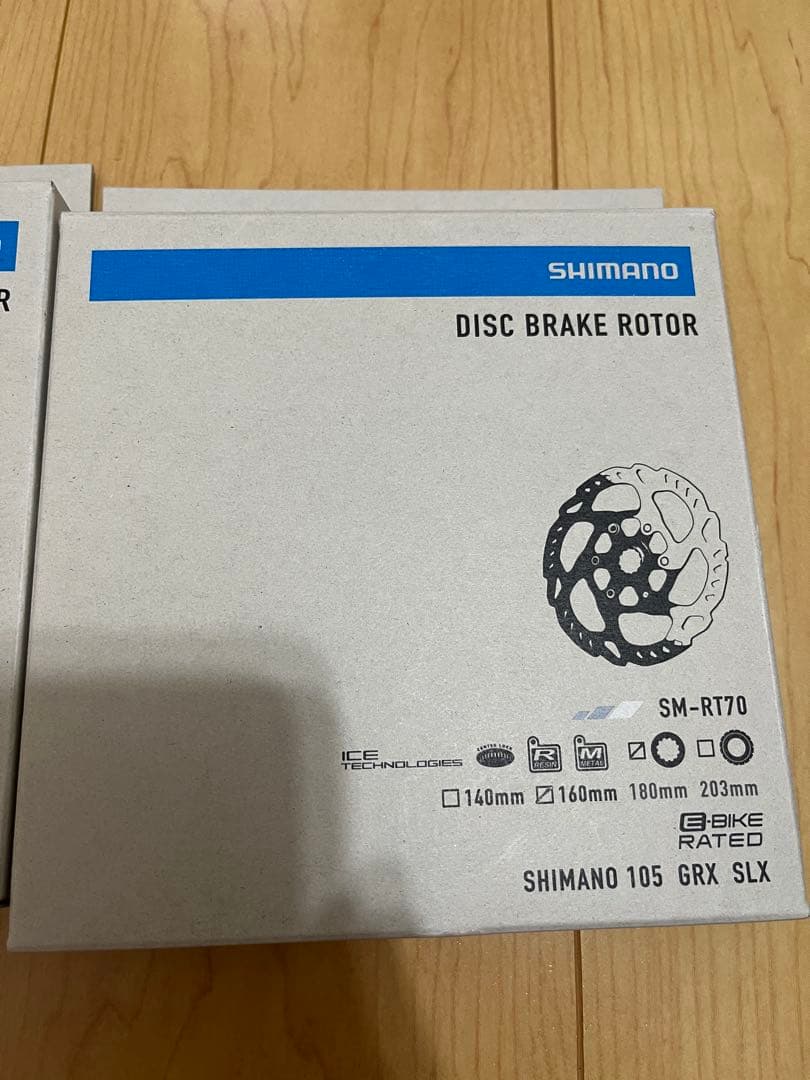 シマノ sm-rt70-s 160mm ローター 2点セット