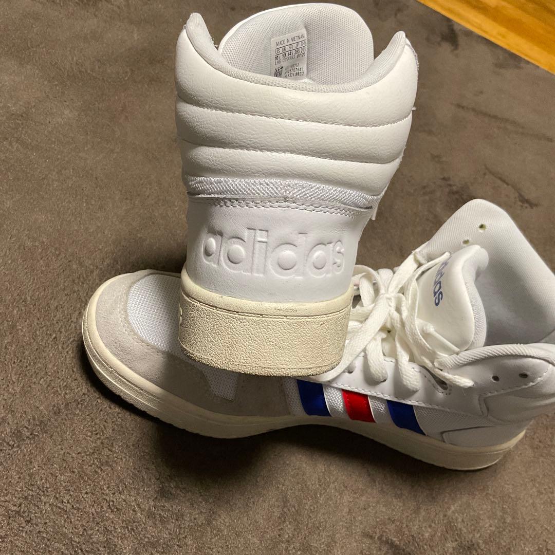 adidas ハイカット /メッシュ/ホワイト/レッド/ブルー/27.5