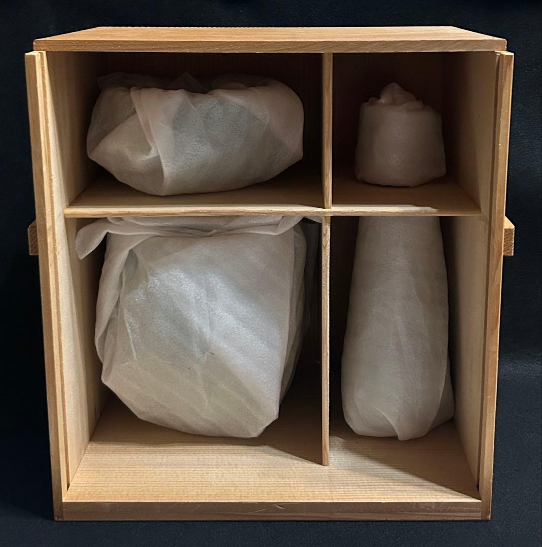 西尾瑞豊 とび青磁 皆具 茶道 茶道具 青磁 飛青磁 陶芸 共箱 木箱