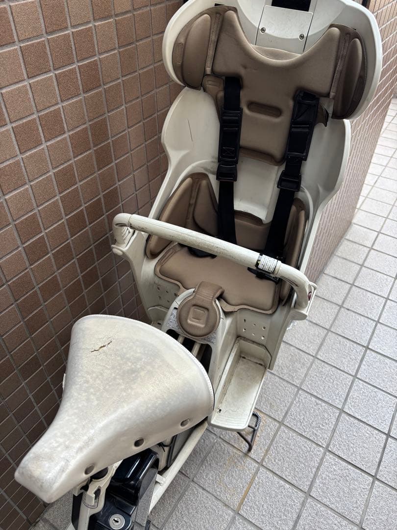 【直接引渡】電動アシスト自転車 チャイルドシート付き ホワイト