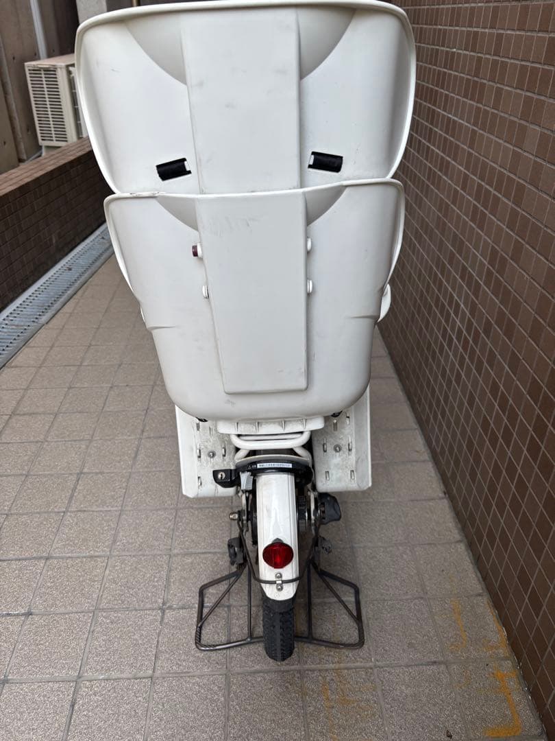 【直接引渡】電動アシスト自転車 チャイルドシート付き ホワイト