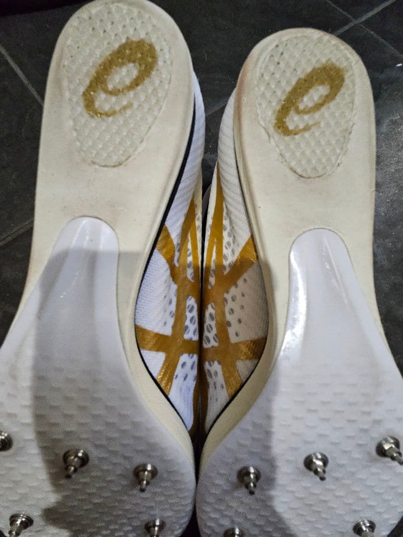 ASICS ジェットスプリント3 白ゴールド24cm