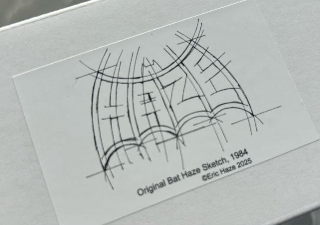 ERIC HAZE Bat Haze Sketch シルクスクリーンポスター
