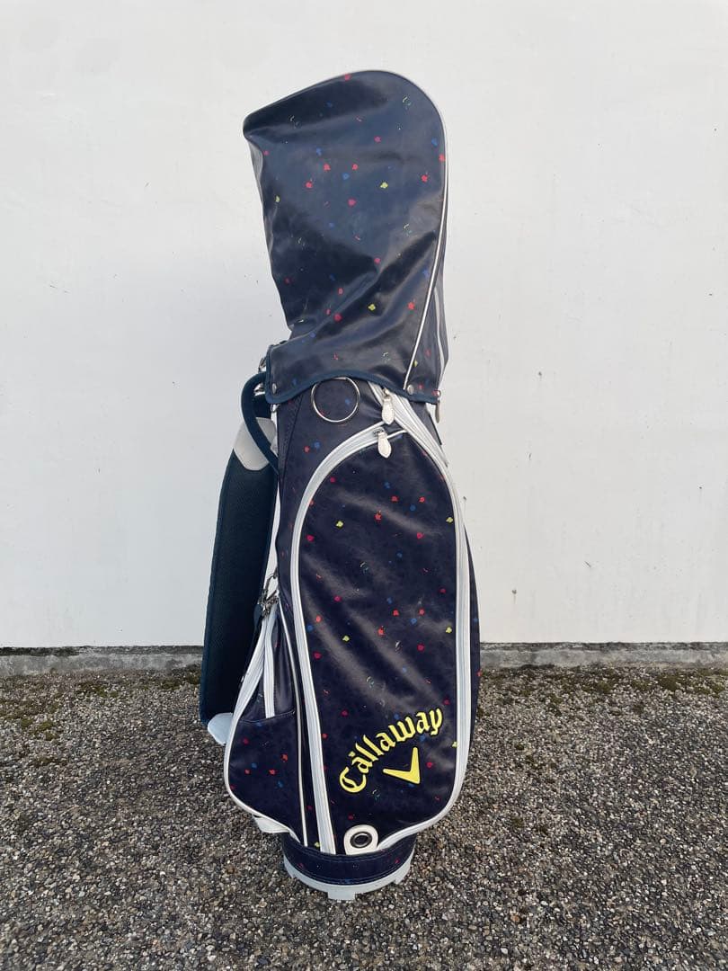 Callaway キャディバッグ ネイビー ドット柄