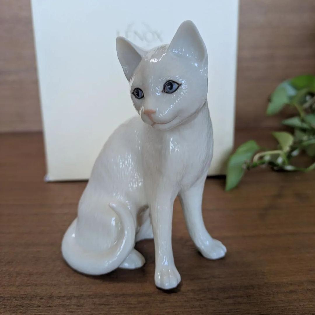専用箱付属 LENOXレノックス キャット ペルシャ猫24K 4月の雨 5月の花