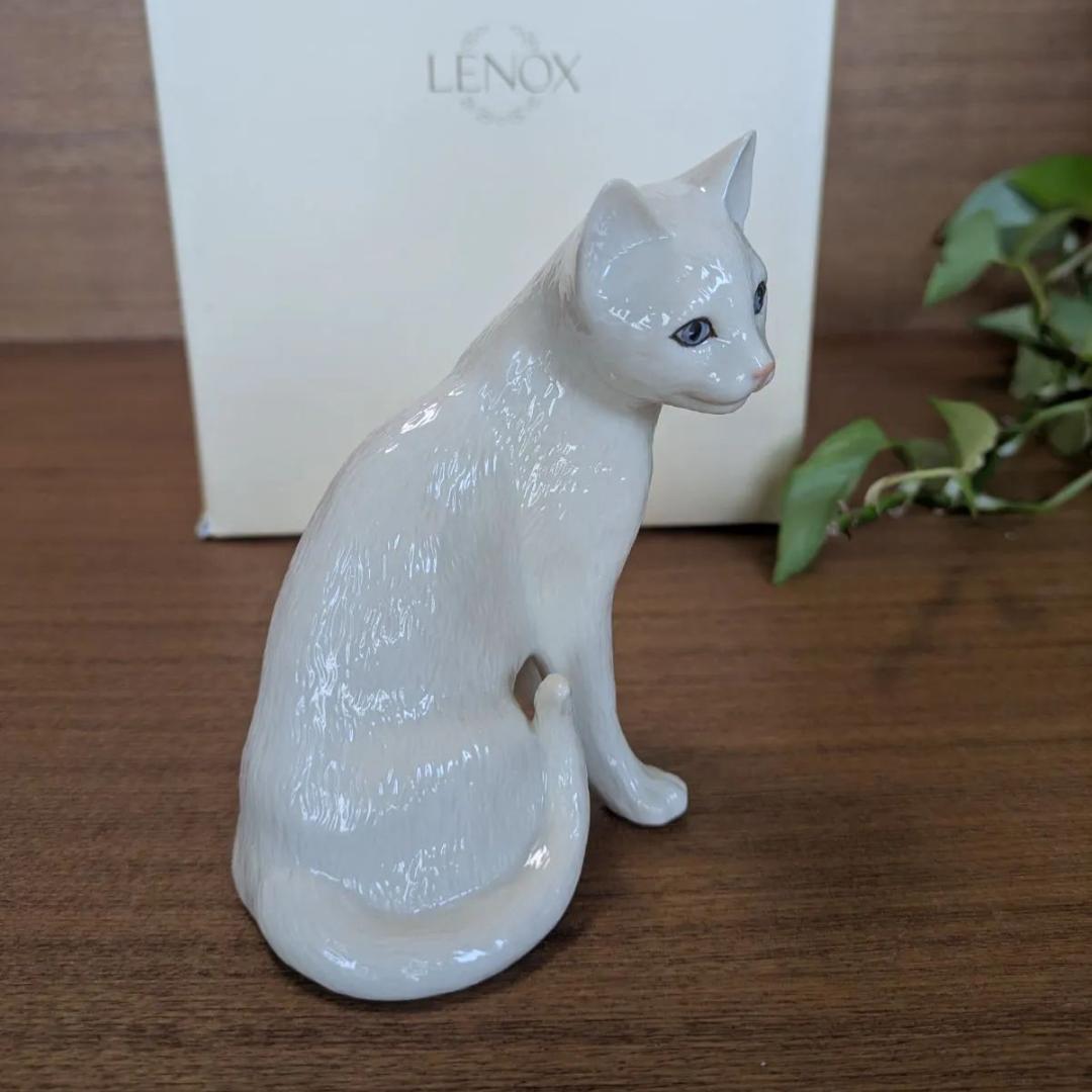 専用箱付属 LENOXレノックス キャット ペルシャ猫24K 4月の雨 5月の花