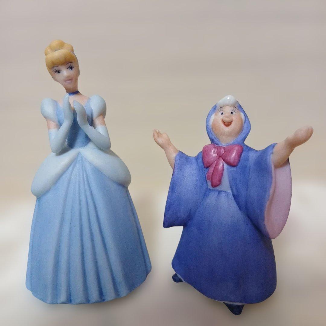 ディズニー　シンデレラ　陶器　加藤工芸　フィギュア　置物　セット品