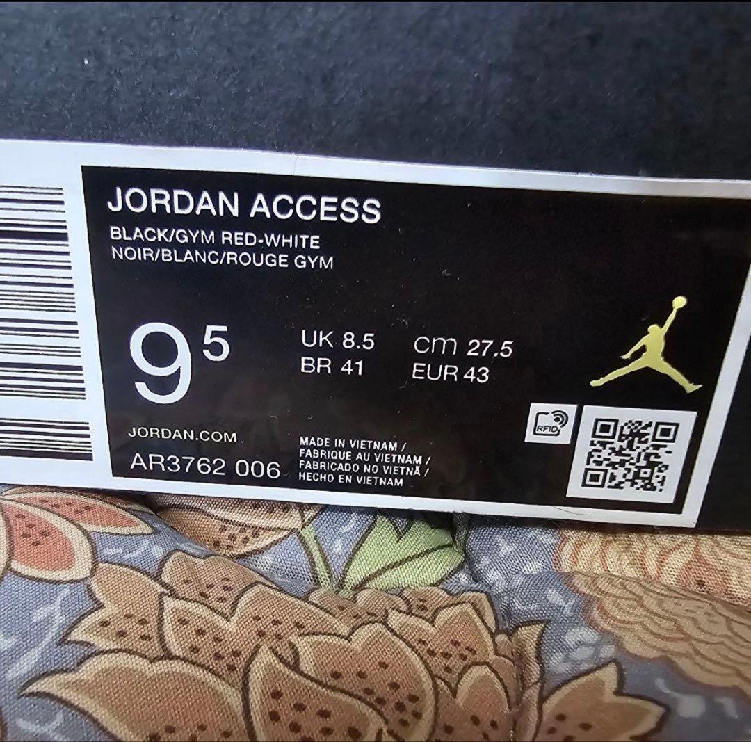 Jordanスニーカー　ブラック/レッド 27.5cm