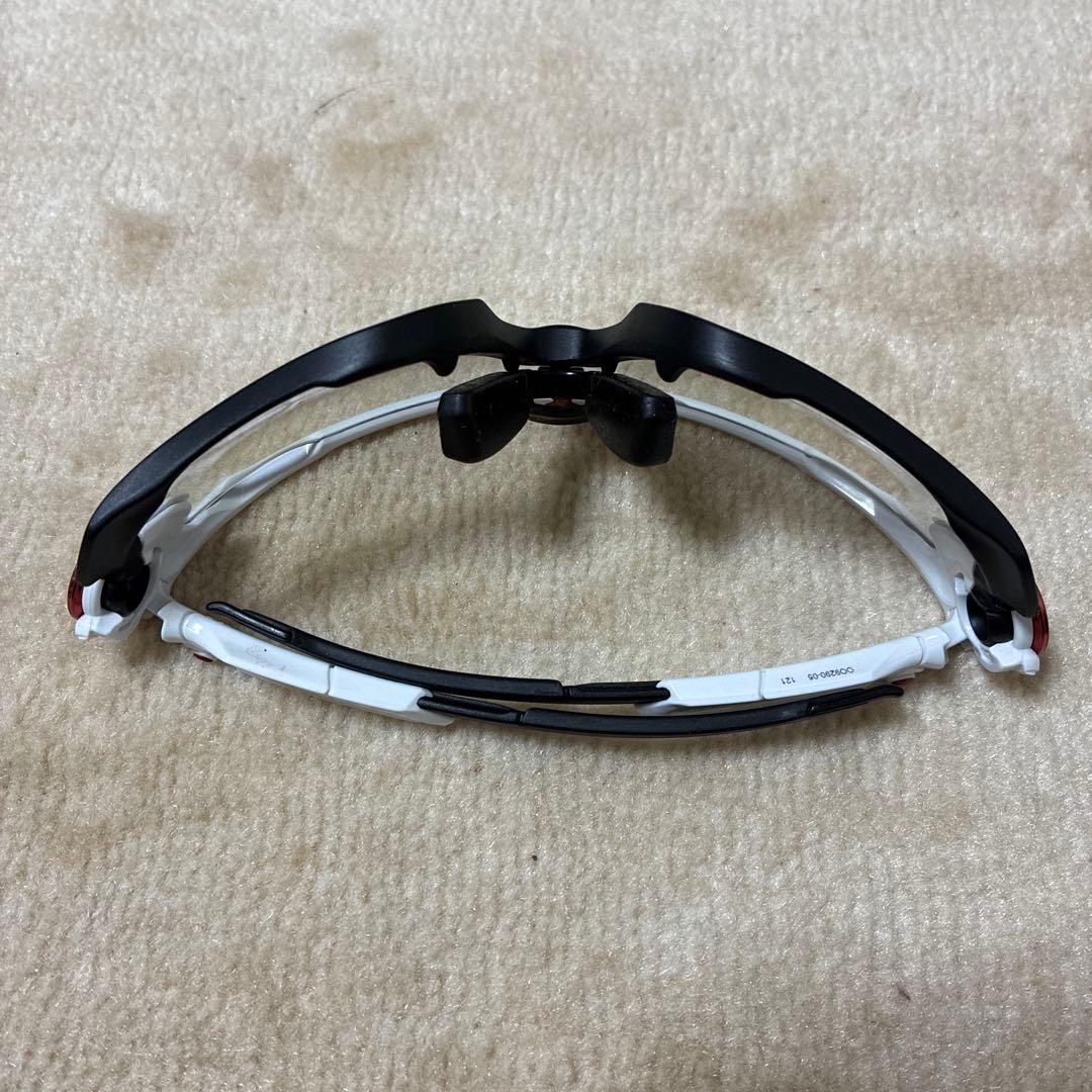 JAW BREAKER サングラス ホワイト/ブラック クリアレンズ