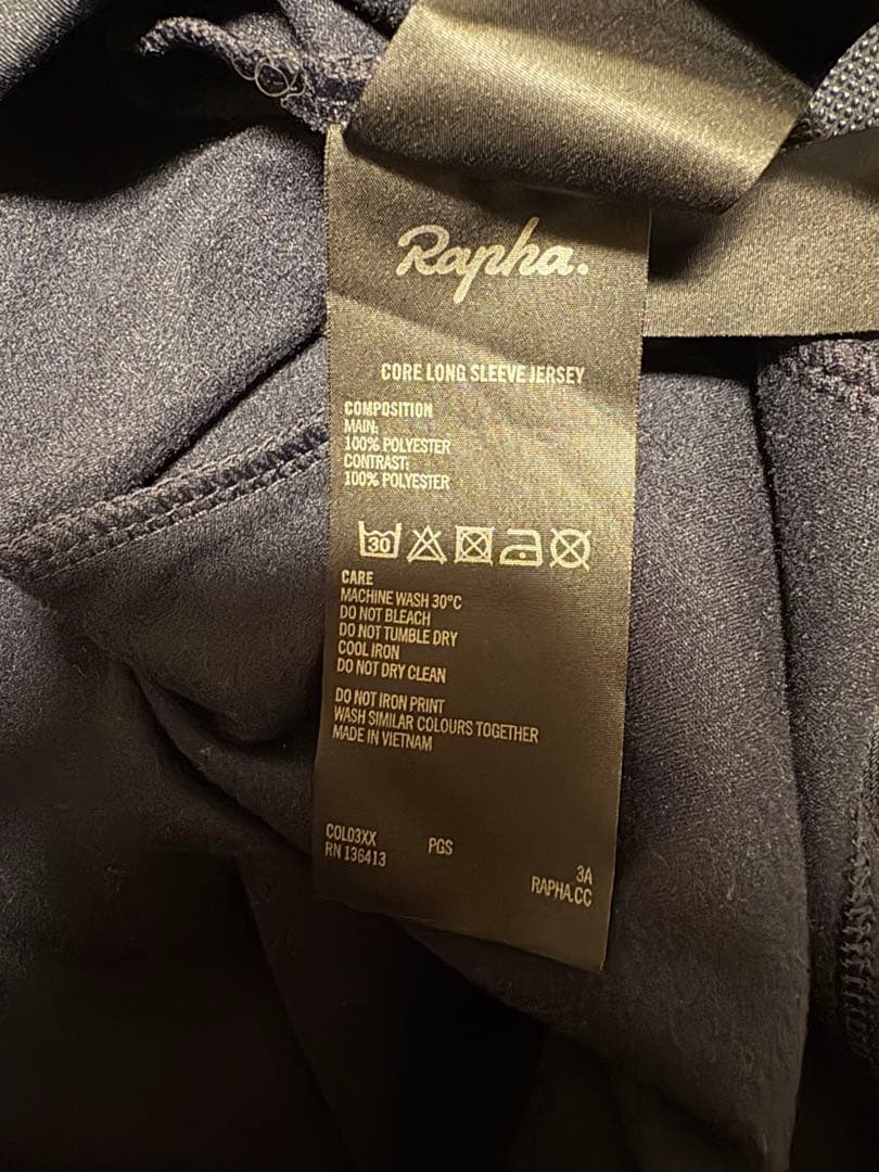 Rapha コアロングスリーブジャージ　ネイビー　L