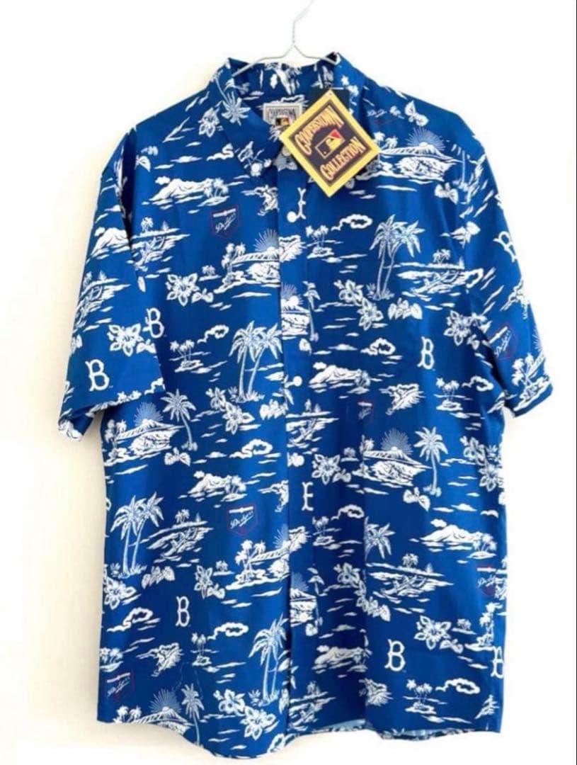 MLB レインスプーナー　ドジャース　アロハシャツ　米国購入　新品