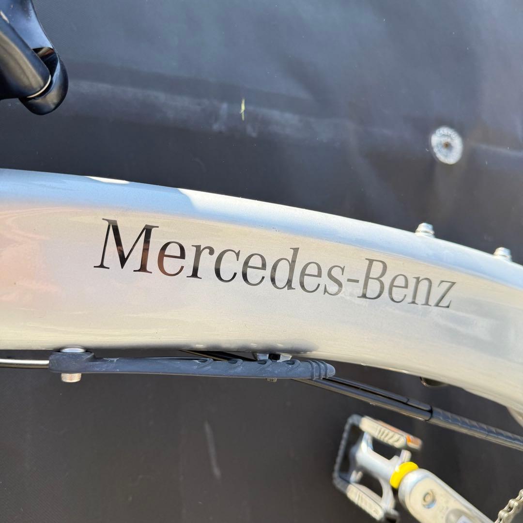 メルセデス・ベンツ シルバー 20型20段変速付き折りたたみ自転車