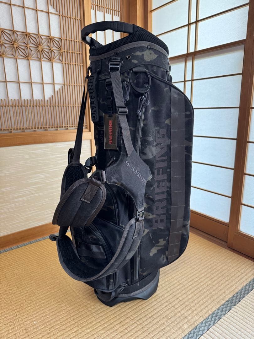 まさ【超美品】BRIEFING カモフラージュ キャディバッグ