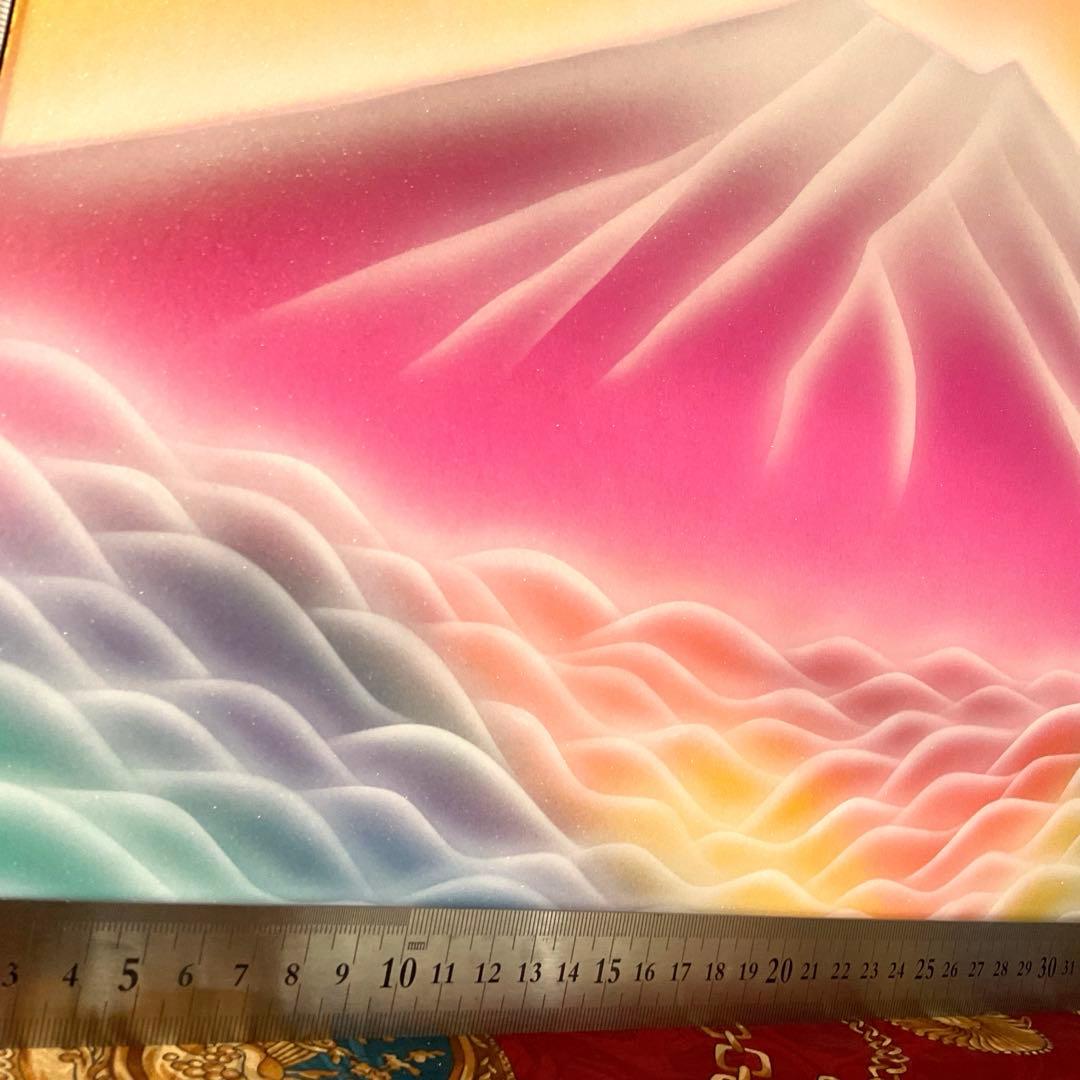 富士山開運絵画☆雲海富士『天界』 特大色紙 次元上昇スピリチュアルアート