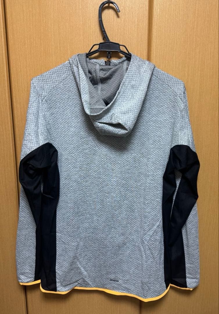 adidas フード付きジャケット パンツ セットアップ柄入グレー Oサイズ