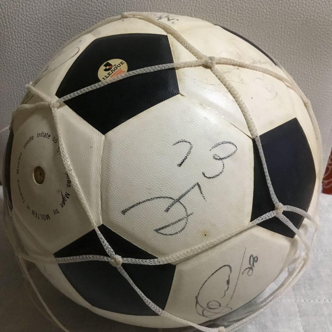限定品　鹿島アントラーズ　ジーコ　サイン入り　サッカーボール