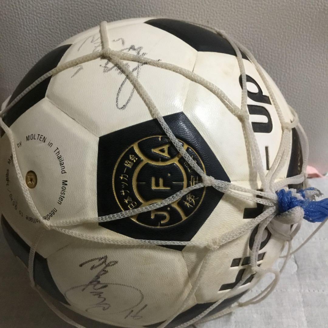 限定品　鹿島アントラーズ　ジーコ　サイン入り　サッカーボール