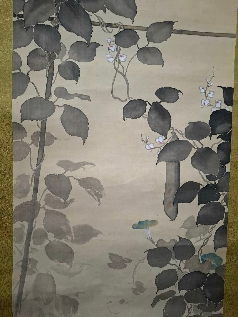 掛け軸、桐箱　箱書秀甫池上