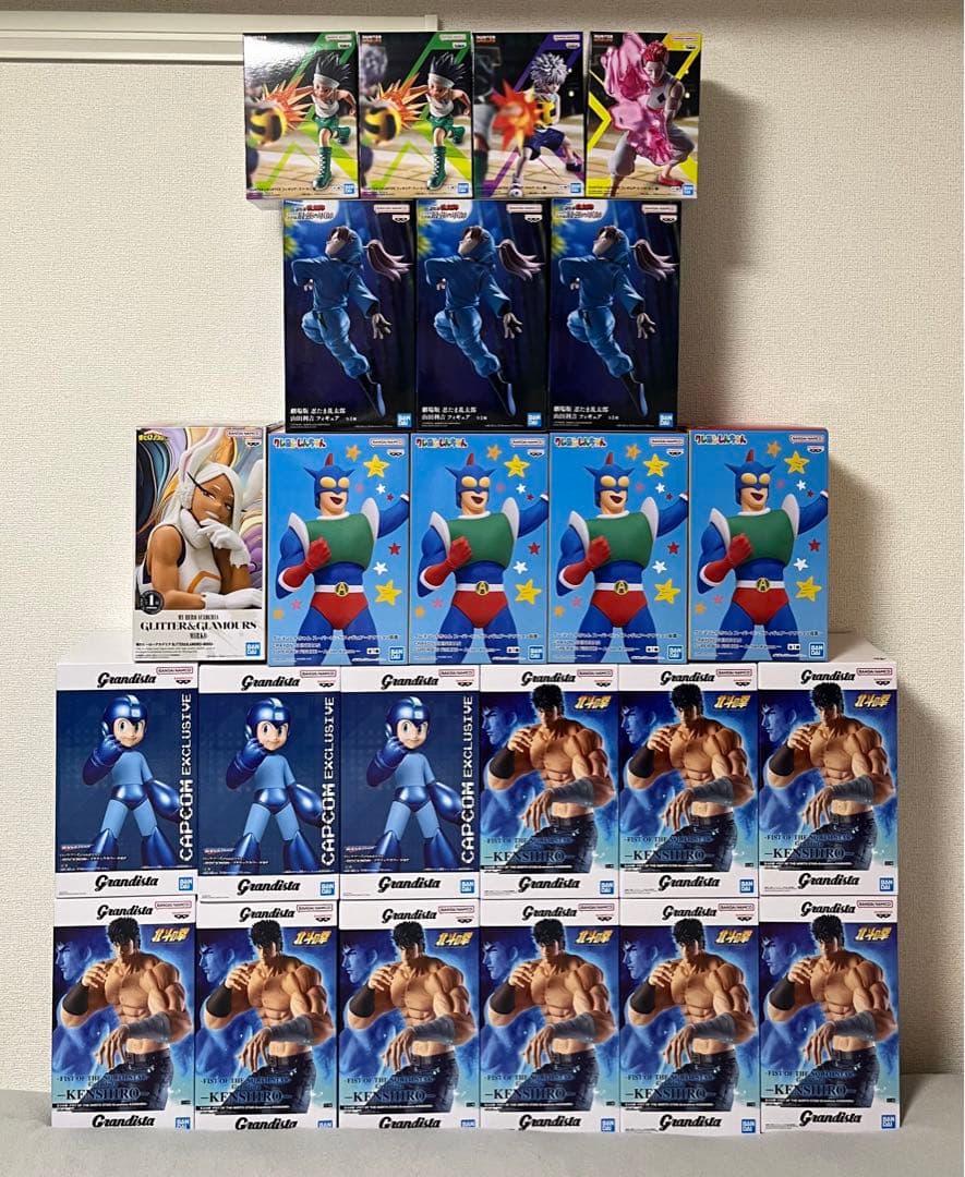 最新プライズフィギュアまとめ売り カプコン限定ロックマン 北斗の拳 ヒロアカ