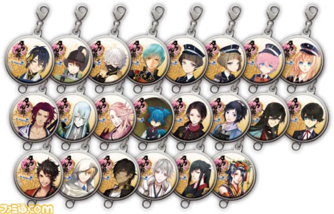 刀剣乱舞 加州清光 大和守安定 アクリルキーホルダー アニカフェ 2015