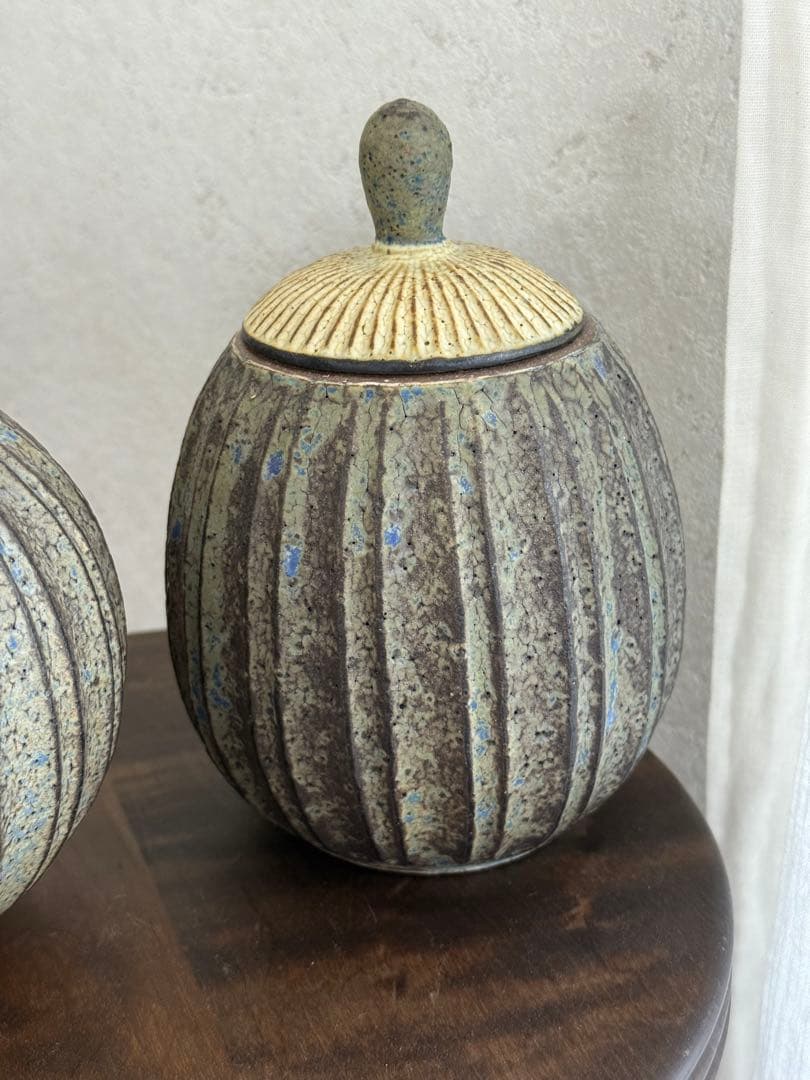 額賀章夫 蓋もの プリーツワーク 未使用品