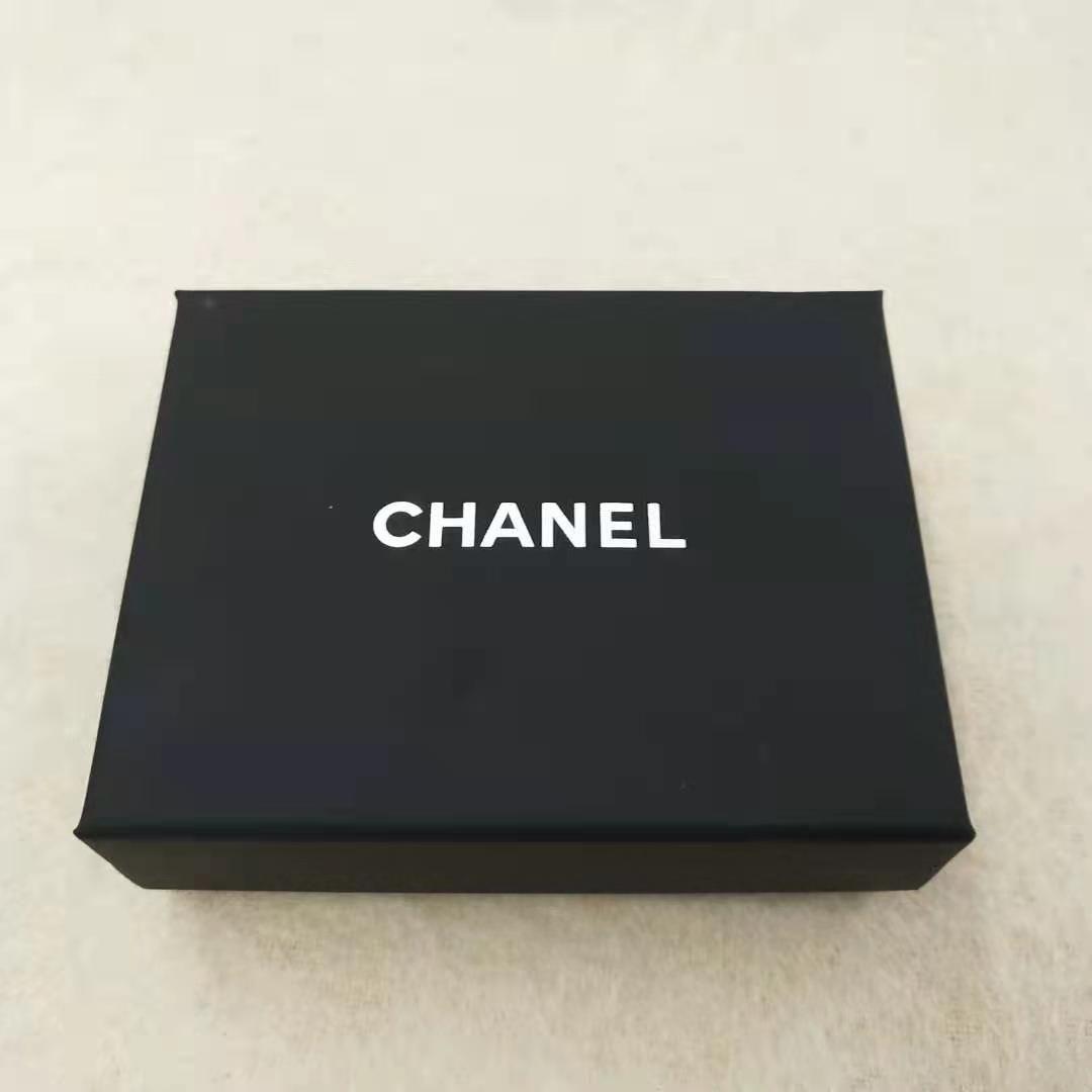 【極美品/激レア】CHANEL シャネル ヴィンテージ ボタン型 ピアス 黒金