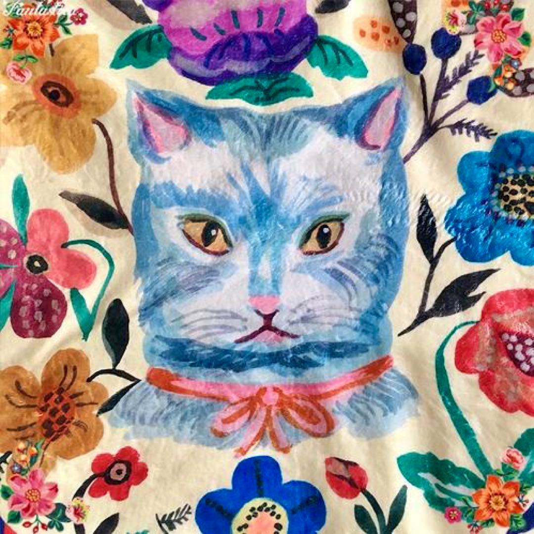 【激レア】完売 廃盤 ナタリー・レテ 毛布 ブランケット 猫柄 ブルーキャット
