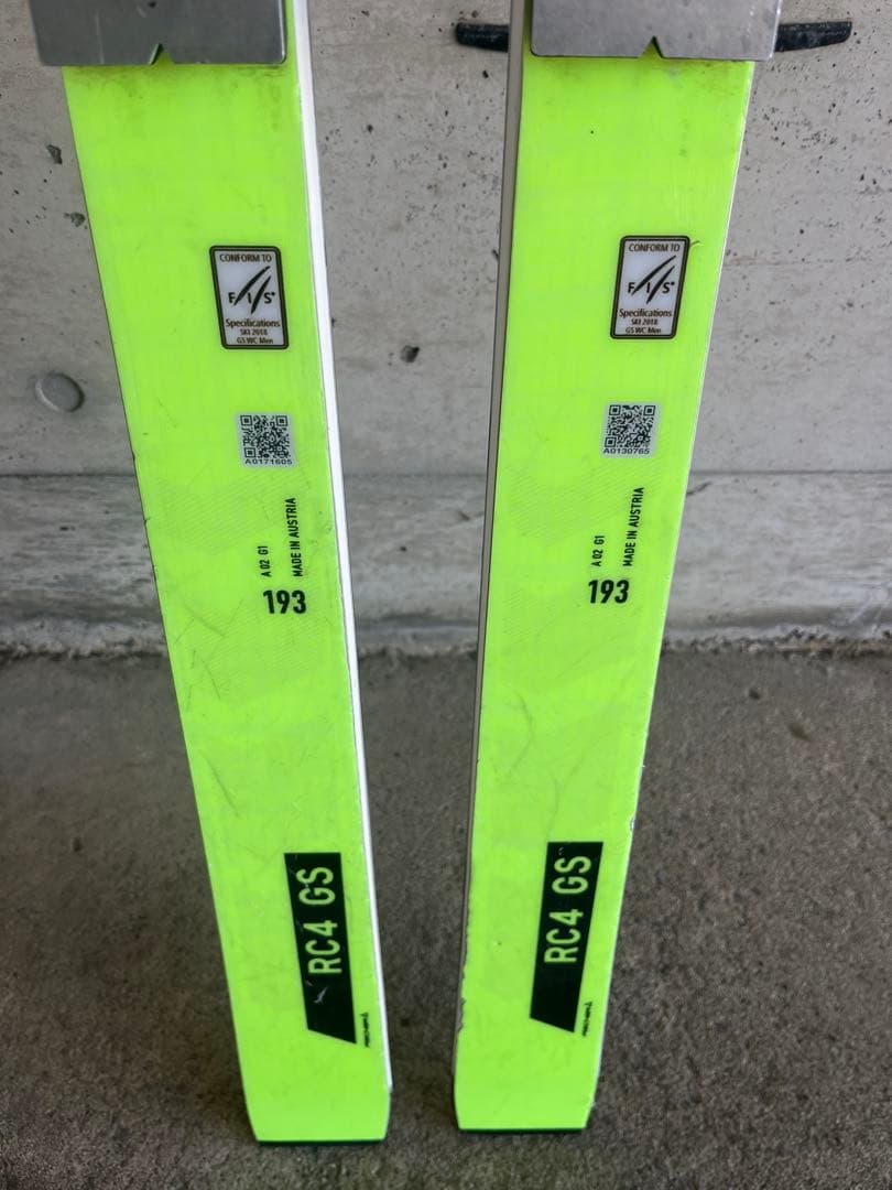 FISCHER RC4 GS 193cm R30 特別選手用