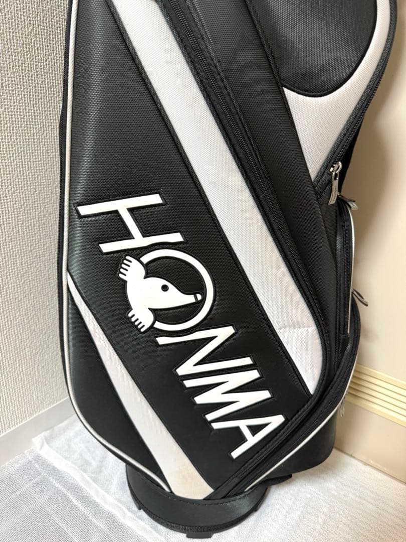 HONMA キャディバッグ 黒/白