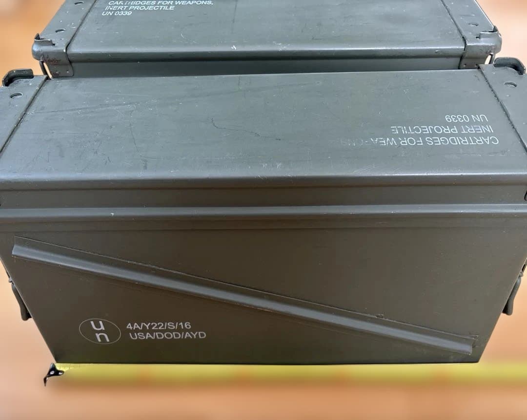 【お得】米軍・UN調達品 アンモボックス 40MMグレネード弾用　2個!!