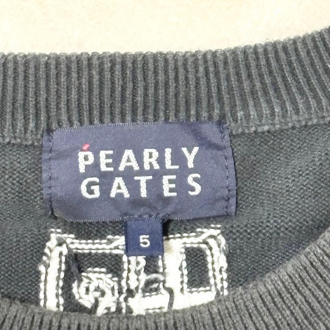 【美品】パーリーゲイツ　PEARLY GATES 長袖ニットセーター　サイズ5