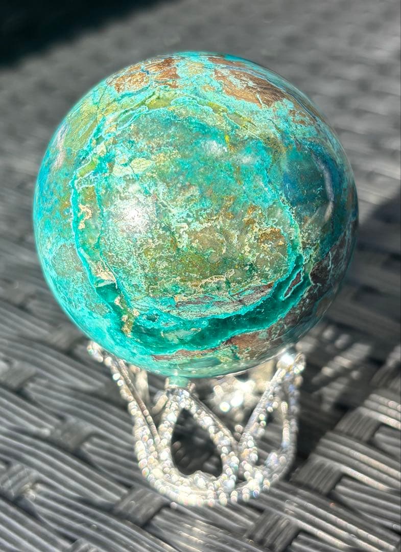 【天然石】スフィア　クリソコラ①