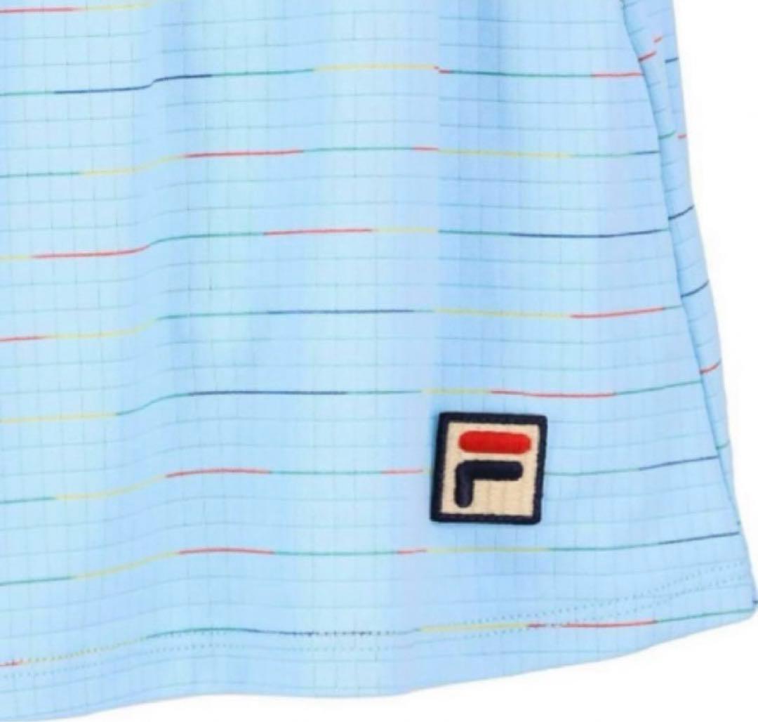 No.569 FILA Rainbowピンストライプの爽やかキュロット☆XL☆