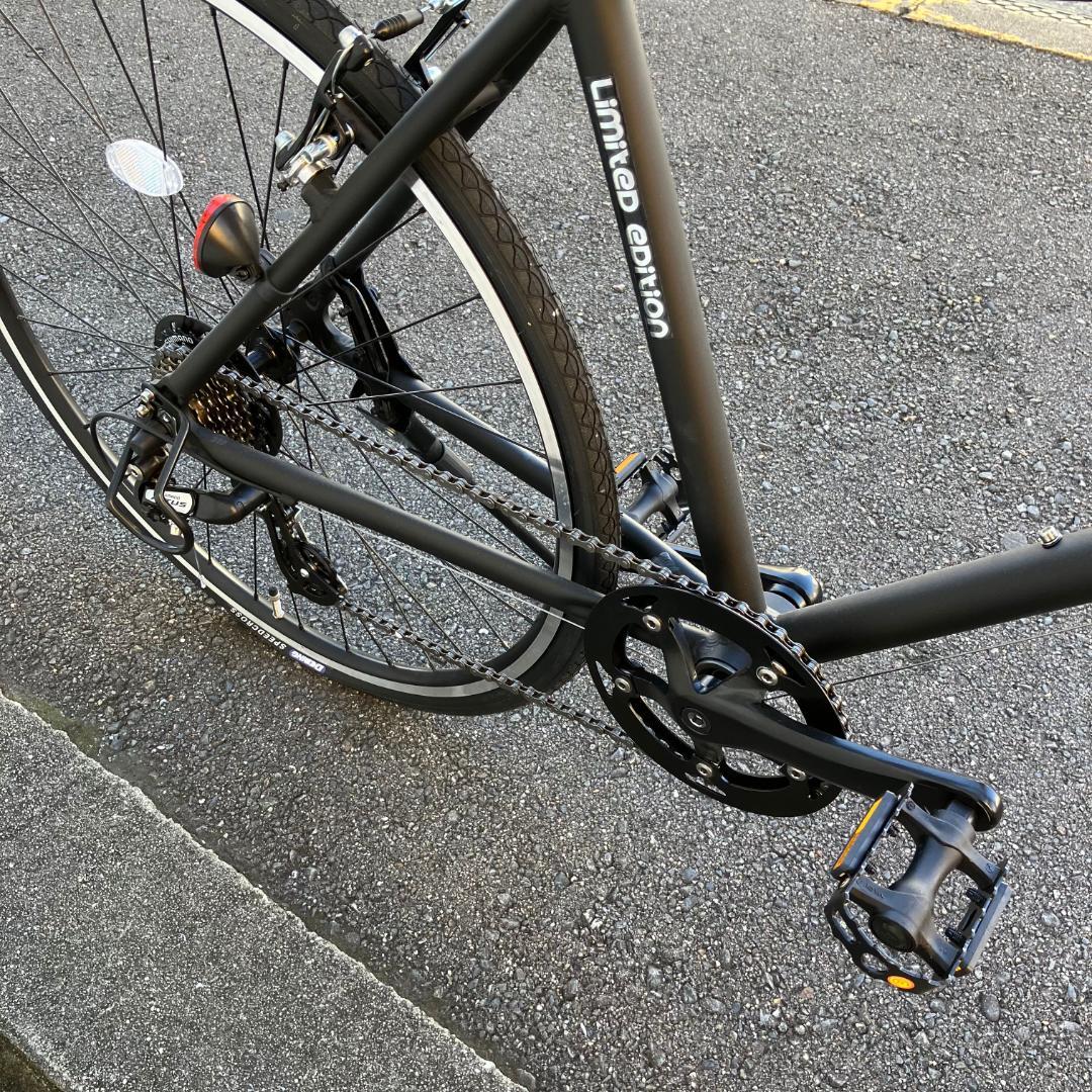 28インチ Master 試乗のみ マットブラック クロスバイク 自転車 黒
