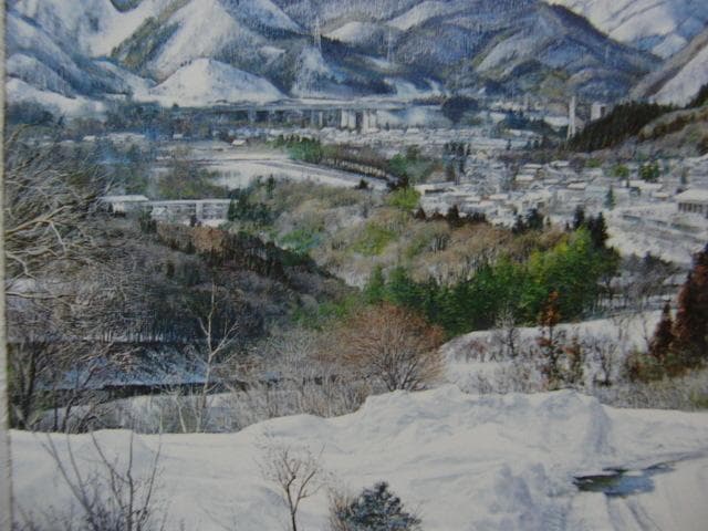黒沢信男【谷川岳早春】希少画集画、状態良好、新品高級額装付、人気作家