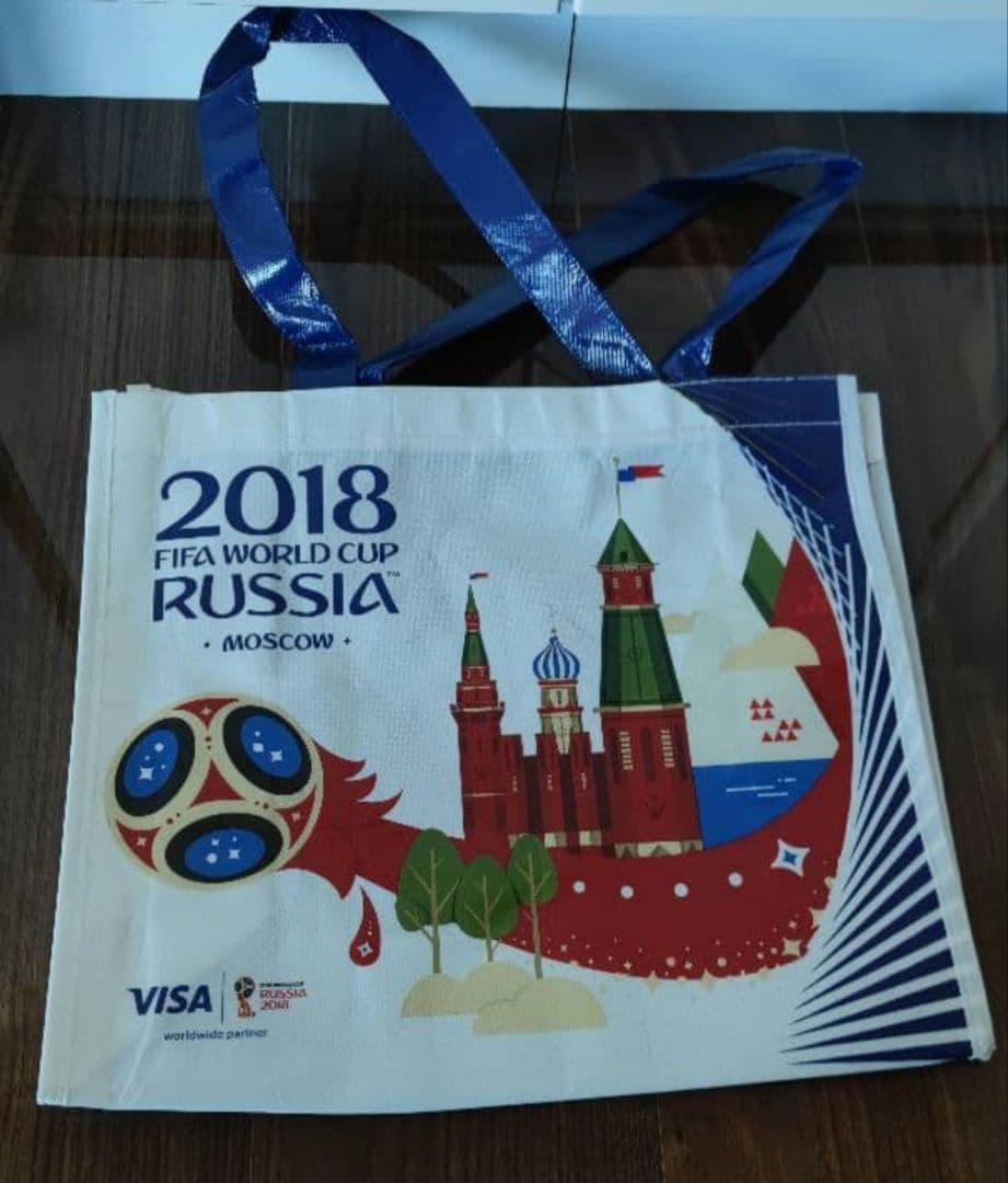 レア　ロシアワールドカップ決勝戦　コカ・コーラカップ　FIFAエコバッグマフラー
