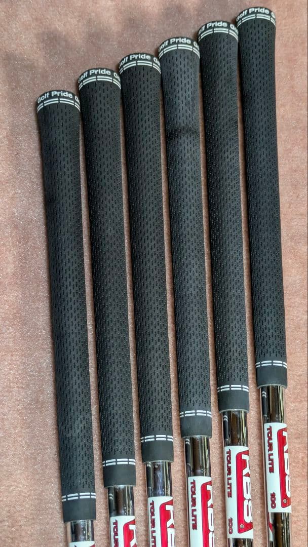 KBS TOUR LITE 100 6本セット 360グリップ付き